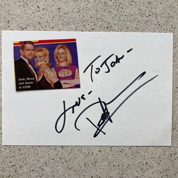 Robert Newman Signed / Inscribed Card 4”X6” Soap Opera Guiding Light Josh Lewis - Picture 1 of 1